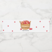 Fall Apple Basket Baby Dusche Wasserflaschenetikett (Einzelnes Label)