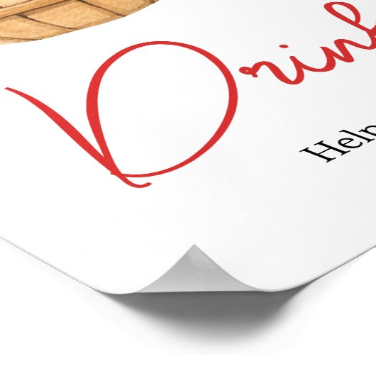 Fall Apple Basket Baby Duschgetränke Poster (Ecke)