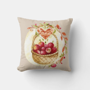 Fall Apple Basket Geschenk Wohngestaltung Kissen