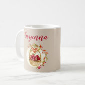 Fall Apple Basket Personalisiert Coffee Tasse (Vorderseite Links)
