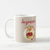 Fall Apple Basket Personalisiert Coffee Tasse (Links)
