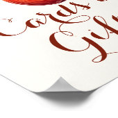 Fall Apple Brautparty Cards & Gifts Poster (Ecke)