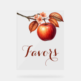 Fall Apple-Brautparty-Favoriten Acrylschild
