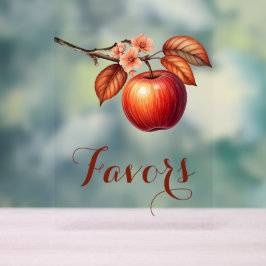 Fall Apple-Brautparty-Favoriten Acrylschild