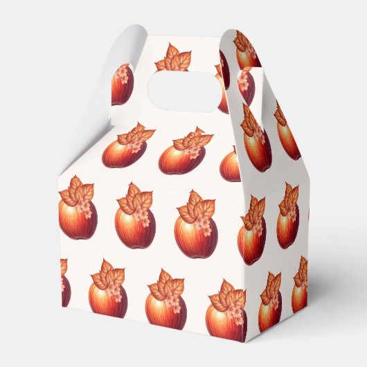 Fall Apple Brautparty Geschenkschachtel (Rückseite)