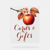 Fall-Apple-Brautparty-Karten und -Geschenke Acrylschild (Vorderseite)