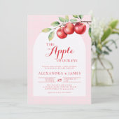 Fall Apple Harvest Boho Coed Pink Niedlich Girl Du Einladung (Stehend Vorderseite)