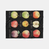 Fall Apple picken Apple Orchard Boho Farm Festhalt Fleecedecke (Vorderseite (Horizontal))