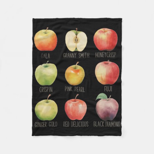 Fall Apple picken Apple Orchard Boho Farm Festhalt Fleecedecke (Vorderseite)