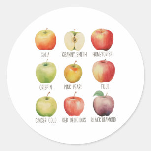 Fall Apple picken Apple Orchard Boho Farm Festhalt Runder Aufkleber