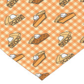 Fall Apple Pumpkin und Pecan Pie Muster Kurzer Tischläufer (Ecke)