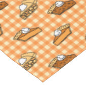 Fall Apple Pumpkin und Pecan Pie Muster Tischdecke (Schrägansicht)