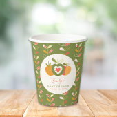 Fall Apple Theme Babydusche Geschlecht neutral Pappbecher