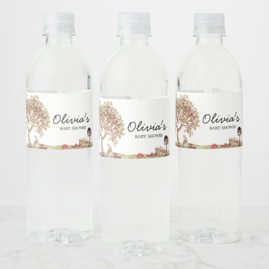 Fall Apple unserer Eyes Baby Dusche Wasserflaschenetikett (Flaschen)