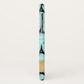 Fall Aqua, Black, Gold Paris Case-Mate iPhone X Case-Mate iPhone Hülle (Hinten/Links)