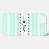 Fall Aqua Stripe "Name" iPad Mini Case-Mate iPhone Hülle (Rückseite (Horizontal))