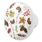 Fall-Aquarell-Kranz Keramikknauf (Rechts)