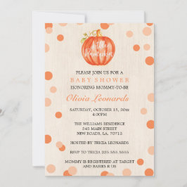 Fall-Aquarell-Kürbis-Babyparty-Einladungen Einladung