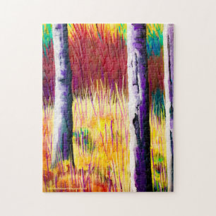 Fall Aspen Abstrakt Puzzle