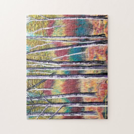 Fall Aspen Abstrakt Puzzle (Vertikal)