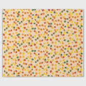 Fall Aspen Blätter über Pastellfarben Orange Jeden Geschenkpapier (Flach)