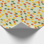 Fall Aspen Blätter über pastellgrünen Jeden Anlaß Geschenkpapier (Ecke)