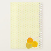 Fall Aspen Cluster für Orange Polka Dot Muster Planer (Rückseite)