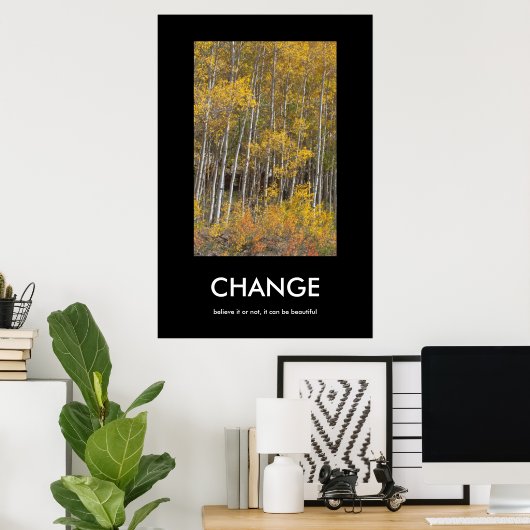 Fall Aspen Grove CHANGE Inspiration Poster (Heimbüro)