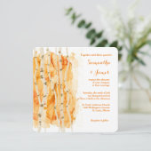 Fall Aspen Grove Custom Wedding Einladung (Stehend Vorderseite)