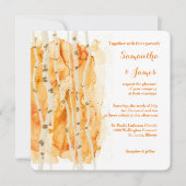 Fall Aspen Grove Custom Wedding Einladung (Vorderseite)