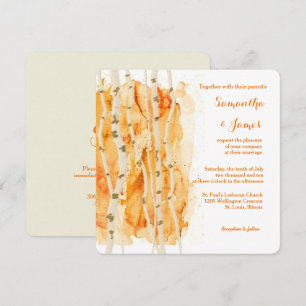 Fall Aspen Grove Custom Wedding Einladung