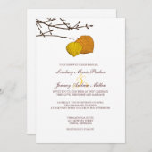 Fall Aspen Paare Einladung (Vorne/Hinten)