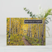 Fall Aspen Tree Forest (Stehend Vorderseite)