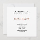 Fall Aspen Tree Forest Einladung (Rückseite)