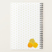 Fall-Aspens-Blätter und Monogram-Polka-Punktmuster Planer (Rückseite)