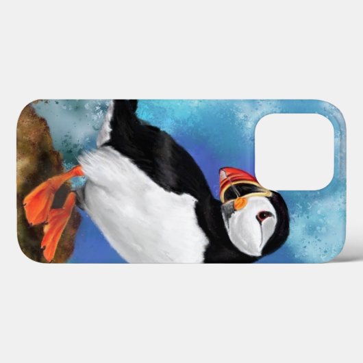Fall Atlantic Puffin iPhone Case-Mate iPhone Hülle (Rückseite (Horizontal))