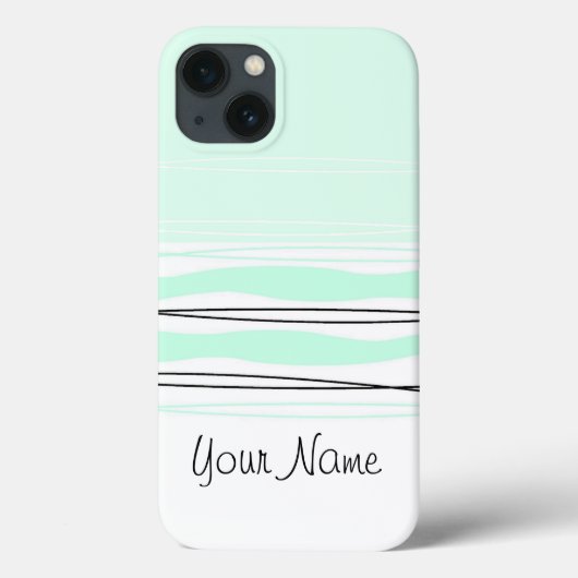 Fall "Atlantic Stripe Name Horizontal iPad Mini" Case-Mate iPhone Hülle (Rückseite)