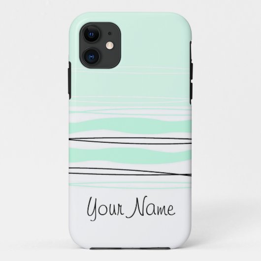 Fall "Atlantic Stripe Name Horizontal iPhone 5" Case-Mate iPhone Hülle (Rückseite)