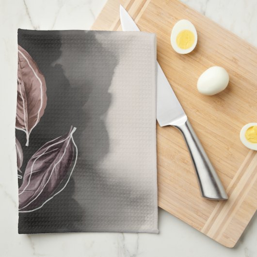 Fall Atumn Leaves Mid century Modern Geschirrtuch (Viertel Falte)