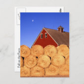 Fall auf dem Bauernhof Postkarte (Vorne/Hinten)