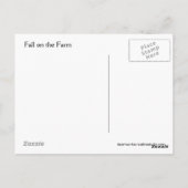 Fall auf dem Bauernhof Postkarte (Rückseite)