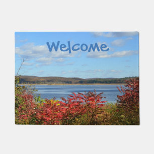 Fall auf dem Fluss Doormat Fußmatte
