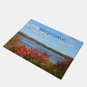 Fall auf dem Fluss Doormat Fußmatte (Schrägansicht)