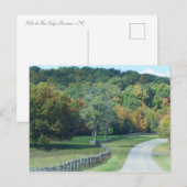 Fall auf den Blue Ridge Mountains ~ NC Postkarte (Vorne/Hinten)