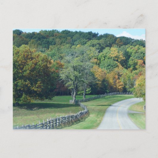 Fall auf den Blue Ridge Mountains ~ NC Postkarte (Vorderseite)
