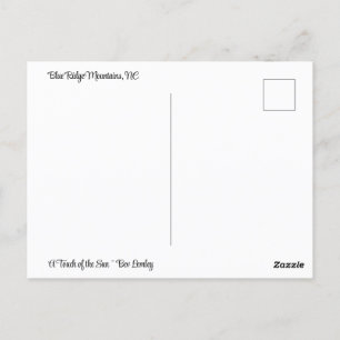 Fall auf der blauen Brücke Postkarte