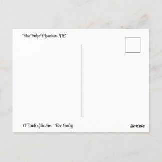 Fall auf der blauen Brücke Postkarte