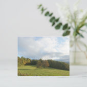 Fall auf der blauen Brücke Postkarte (Stehend Vorderseite)