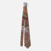 Fall auf der dirt Road Neck Tie Krawatte (Rückseite)