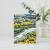 Fall auf die Yukon Flats National Wildlife Refugiu Postkarte (Stehend Vorderseite)